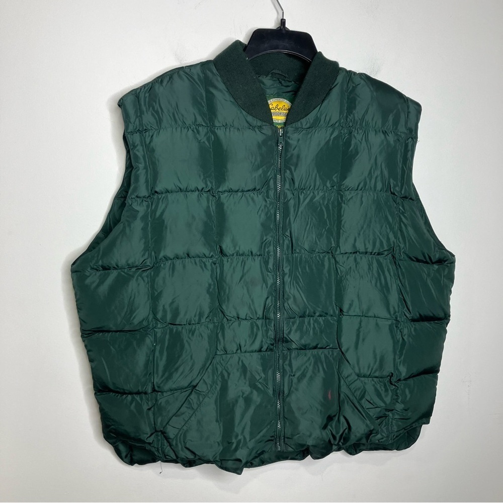 Cabela’s down puffer vest Hunter green size XL Tall‎